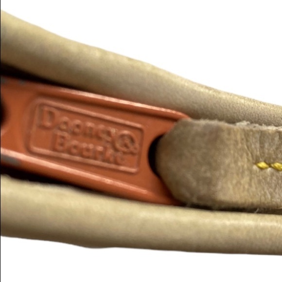 Dooney & Bourke Cabrio Tan Cream Perforated Leather Shoulder Bag - Picture 8 of 10